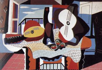 Pablo Picasso : mandolin and guitar